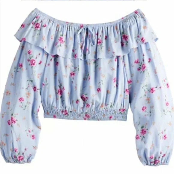 NWT 2 piece set top & skirt in Dusty Blue - Picture 2 of 12